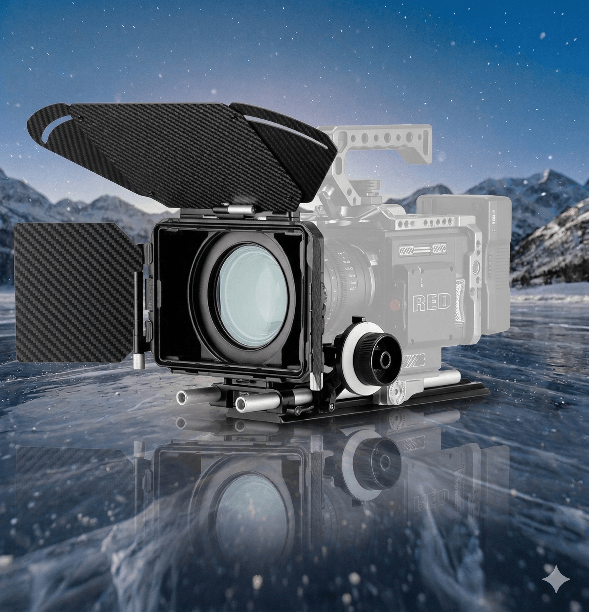 K&F CONCEPT Matte Box Carbone - Location Paris